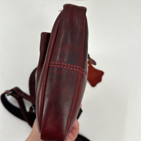 NWT Arrigo red leather Crossbody bag - Picture 6 of 7